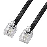 ecabo 10085 1,5m Modularkabel Telefonkabel – 2x RJ11 Stecker –...