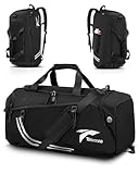 Tolaccea Sporttasche Herren Rucksackfunktion Groß 45L Sportrucksack mit...