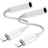 Babbleice iPhone Kopfhörer Adapter 2 Stück, Lighting auf 3.5mm Kopfhörer...
