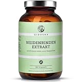 QIDOSHA® Weidenrindenextrakt mit 25% Salicin, 180 Kapseln im Apothekerglas,...