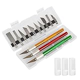 WOLMIK 3 Stück Cutter für DIY Art Work Cutting, Skalpell mit 20 Ersatzklingen,...