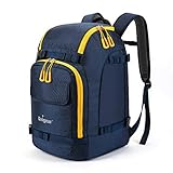 Unigear Skischuhtasche mit Helmfach und Rucksackgurten, Skirucksack...
