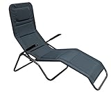 HOMECALL Klappbare Sonnenliege mit 2 x 1 Textilene-Polsterung und schnelltrocknendem...