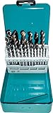 Makita D-46202 Bohrer-Set 18-teilig in Bohrerkassette, für Stein, Metall und Holz, Ø je...