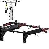 KESSER® 4in1 Klimmzugstange zur Wandmontage rutschfesten Griffen zusätzliche Funktion...