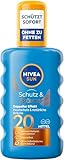 NIVEA Sun Schutz & Bräune Sonnenspray LSF 20, Sonnencreme mit...