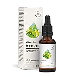 AURA HERBALS® Vitamin E Forte 900 Tropfen Öl - Hochdosiert und bis zu 180 TAGESPORTIONEN...