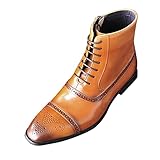 Tanzschuhe Herren flach Ledersohle Winterschuhe Herren wasserdicht Trachtenschuhe Herren...