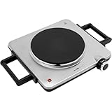 Clatronic® Kochplatte elektrisch mit 1500W | Herdplatte 1 Kochfeld für Küche, Büro...