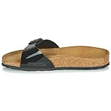 BIRKENSTOCK Classic Madrid Birko-Flor, Damen Pantoletten, Gr.-37 EU,Schwarz