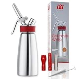 ISI Sahnespender 500ml, Gourmet Whip Plus, 0.5 Liter, aus hochwertigem Edelstahl, Betrieb...