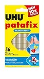 UHU Patafix transparent, Durchsichtige, doppelseitige Klebepads für schnelles und...