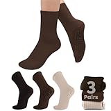 Purplepig 3 Paar Grip Pilates Socken Rutschfeste Yoga Socken für Frauen Pilates Pure...