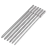 Mesee 6 Stücke Magnetischer lange Kreuzschlitz Schraubendreher Bits, 1/4 zoll Philips...
