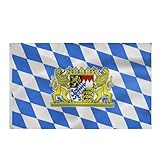 Freistaat Bayern Flagge Bayern Fahne 90 x 150 cm- Bayerische Flagge Polyester...