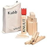 Toyfel Kubb Spiel XXL - Original Wikinger Spiel - Schweden Schach - Holz Schwedenschach...