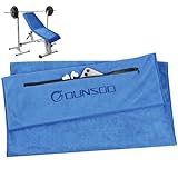 DUNSOO Fitness Handtuch I 120x50cm I Mikrofaser Sporthandtuch mit Reißverschlusstasche...