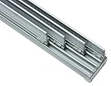 GARDINIA 31174 Komfort Flächenvorhangschienen Komplett-Set, 4-läufige Schiene,...