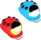 2 Stück Kinder Scooter Licht LINISME Silikon Marienkäfer Licht mit Batterie, Mehrzweck...