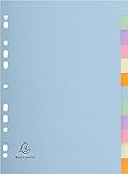 Exacompta 1612E Pastell-Register Forever für DIN A4 aus Recyclingkarton...