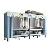 AYWTIUN Stoffschrank Installationsfreier, Faltbarer Kleiderschrank, mit Fliegengitter,...