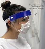 MyMaxxi Gesichtsschutz-Schirm Augenschutz | Spuckschutz Face-Shield |...