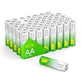 GP Extra Alkaline Batterien AA 1,5V Longlife G-TECH Technologie | 40 Stück R6...