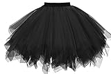 GOOBGS Damen 50er Ballettrock Multi-SchichtenVintage Ballet Blase Firt Tulle...