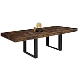 IDMarket Phoenix Esstisch, ausziehbar, rechteckig, für 10-12 Personen, Holz,...