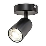B.K.Licht - Wandleuchte Innen, schwenkbar, GU10 Fassung, max. 9 Watt, Wandlampe...