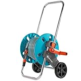 Gardena 18502-26 Aquaroll Schlauchwagen S Set, komplett mit 20 m Schlauch, Systemteilen...