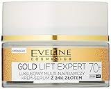Eveline Cosmetics Gold Lift Expert Antifalten Stark straffende CREME TAG&NACHT 70+ mit...