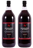 Mavrodaphne aus Patras 2x 2,0l Loukatos Likörwein rot | 15% Vol. | + 20ml...