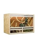 OSB Terrarium, Holzterrarium 150 x 60 x 80 cm mit Frontbelüftung