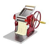 Loobiiny Manuelle Nudelmaschine Nudelmaschine aus Edelstahl Pastamaschine Nudel Teig Pasta...