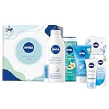NIVEA The Gift of Care Geschenkset, Geschenk für Frauen, Geschenkbox mit Tagespflege (50...