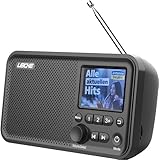 LEICKE tragbares DAB+ Radio mit Bluetooth 5.0 | DAB/DAB+ und UKW Radio, 2,4' Farbdisplay,...