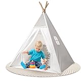 Sleeleece Kinder Tipi Zelt,Tipi Kinderzelt,Klassisches indisches Spielzelt für...