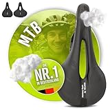 Velmia Fahrradsattel [MTB] – Bequemer Sattel für Männer und Frauen – Konzept 3 Zonen...