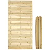 Badematte Holz Sauna Bodenrost Rollrost Fussmatte aus Bambus 100 x 50 cm, Sauna...