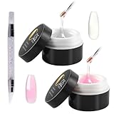 2 Stück Aufbaugel für Gelnägel 15ml Gel für Nägel Nagel Gel UV zur Nagelverlängerung...