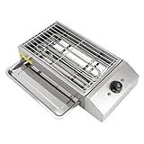 Elektrischer Grillofen mit Einstellbarer Temperatur für Picknicks Partys Camping Decks...