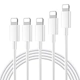 Everdigi Datenkabel für iPhone Kabel 5 Pack USB Ladekaebl (3 * 1m,1 * 1.8m,1 *...
