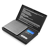 Reteck 200g/0,01g Taschenwaage - 200 x 0.01g Digitale Taschenwaage, Feinwaage,...
