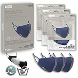 Antempus® 3x Nanotechnologie, FFP2 R D, Waschbare wiederverwendbare Stoffmaske,...