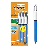 BiC,811909,Kugelschreiber, AA8vierfarbig, 2+1gratis, 3 Stück (1er Pack)