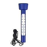 Pool Thermometer Wassertemperatur Thermometer Schwimmend Analog Leicht abzulesen...