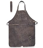 Angus Stoke Lederschürze Grillen - Vollleder Grillschürze - Vintage Leder Schürze - BBQ...