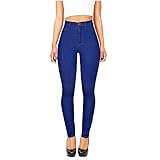 Mode Classic Color Jeans Hosen für Frauen solide Denim Waist Jeanshose Mädchen Klamotten...