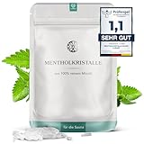 LoWell® 100g Mentholkristalle aus 100% reiner Minze - Ideal als Sauna Aufgussmittel für...